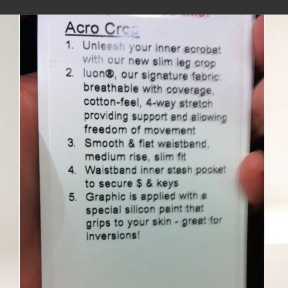 Lululemon acro  yoga leggings - Picture 8 of 8